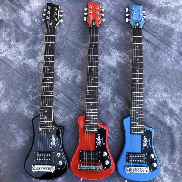 Three color hofner Shorty mini Travel Guitar Protable beginner guitar kid Electric guitar