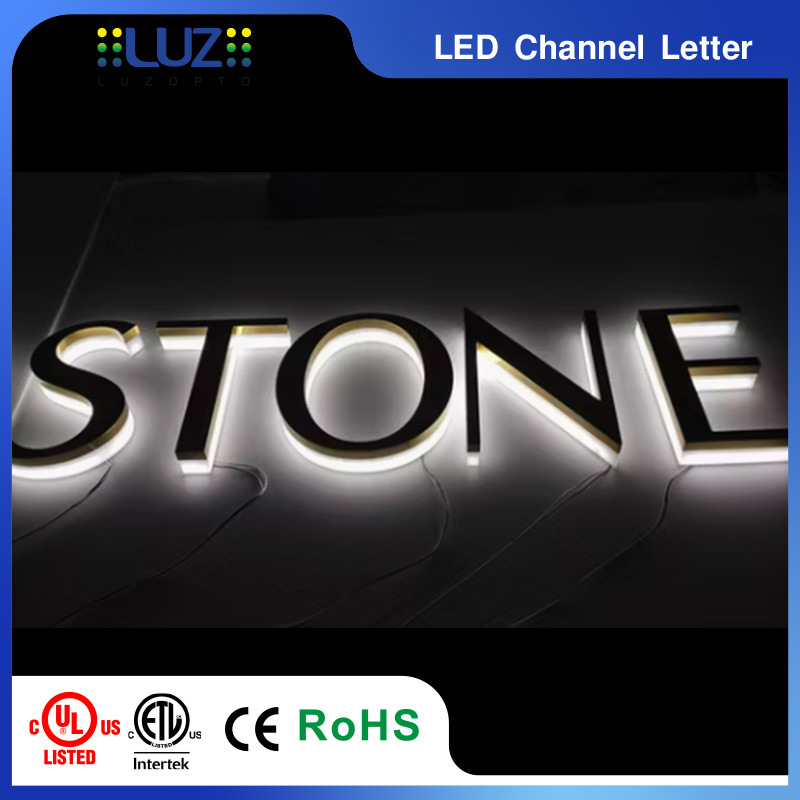 Solid Acrylic Crystal Base Heavy Texture Back Lit Diffused Channel Letter For High End Jewelry Boutique