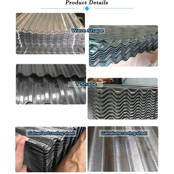 Dx51d Z100 SGCC оцинкованный стальной лист из гофрированного железа цинковый кровельный лист