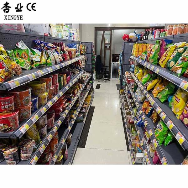 Factory New Design custom shelf one step supermarket steel shelves
