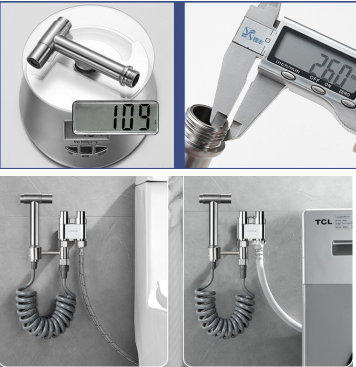 Туалетный пистолет с водой Сопровождающая женщина стиральная машина Домашнее хозяйство Высокое давление сосна Светло-серое полоскание