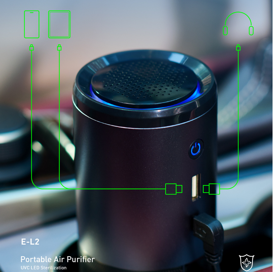 очиститель воздуха UVC нержавеющей стали 30dB электрический