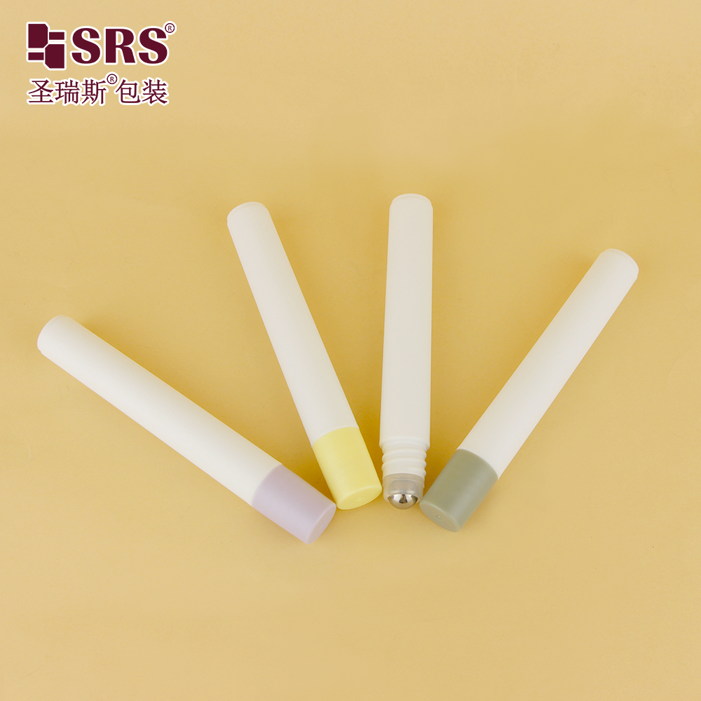 Eco‑friendly PCR PP Plastic Roll On Bottle 10ml Empty Roller Bottle for Eye Serum Cosmetic Packaging