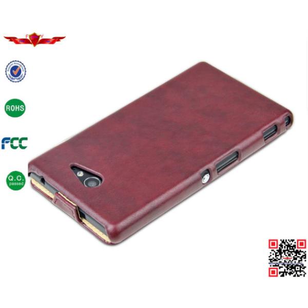 Hot Selling 100% Quality Guaranteed PU Flip Leather Cover Cases For Sony Xperia M2