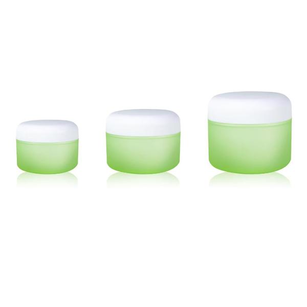 50g 100g 200g PP Material Double-Layer Matte Face Cream Jar For Face Creams And Hair Masks
