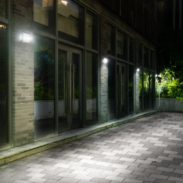 4 Lighting Modes Led Solar Outdoor Wall Porch Light With Motion Sensor IP65 Protection