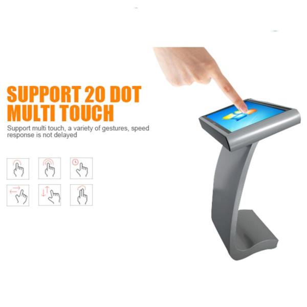 21.5 Inch Advertising Player Lcd Display Touch Screen Kiosk With Computer System, Touch Management