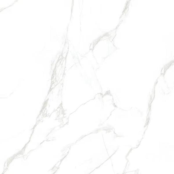 600x600mm Ivory Glossy Natural Stone Effect Porcelain Tile