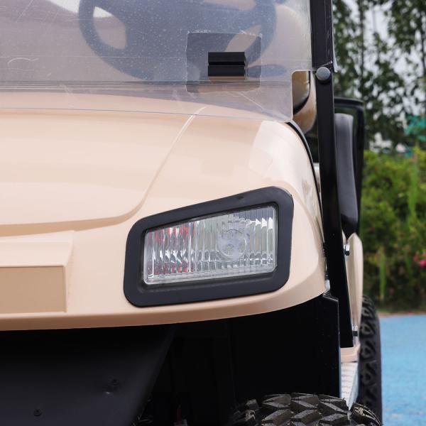 Тележка для гольфа Сеатер легальной улицы ОДМ 6 электрическая с литиевой батареей и внедорожными автошинами и задним складным сиденьем