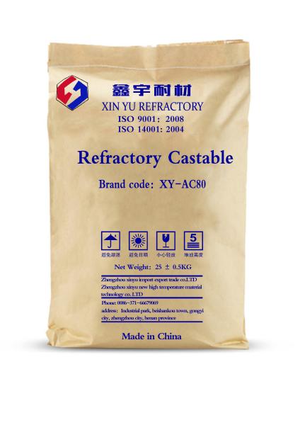 Low Cement Castable Refractory Material Good Flow Ability Anti Spalling