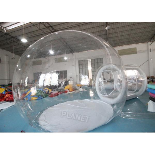 Hotel Inflatable Crystal Bubble House Tent With Airtight Tunnel