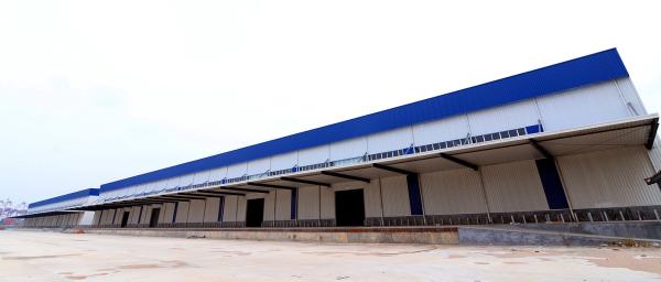 Construção pré-fabricada do metal da logística de aço do revestimento Q345