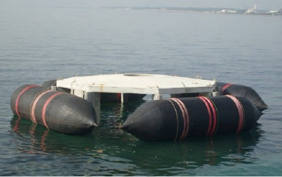 ISO 14409 Marine Inflatable Natural Rubber Airbags Black for Ship Launching Lifting