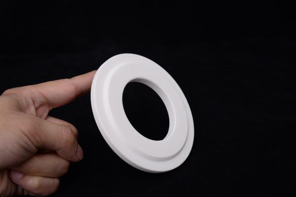 Insulating 95% Alumina Ceramic Spacer Ring Al2o3 Spare Parts For Electronic