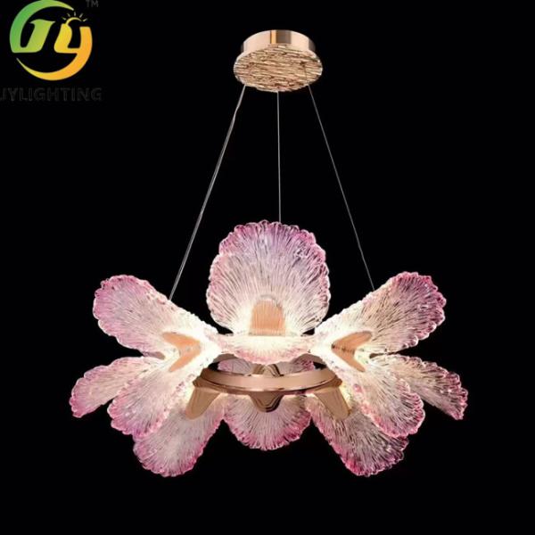Luces de lujo floral de luces modernas para comedor, dormitorio y vestíbulo