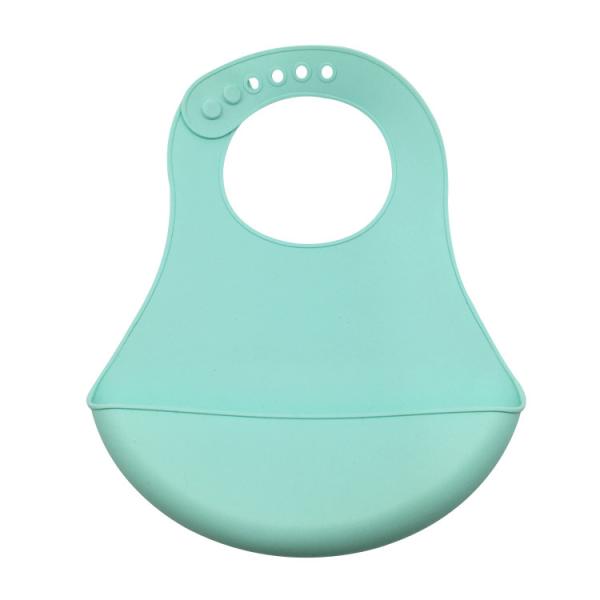 Amazon Best Selling Bpa Free Easily Wipes Clean Waterproof Anti-bacterial Silicone Baby Drool Bib Best Gift For Baby