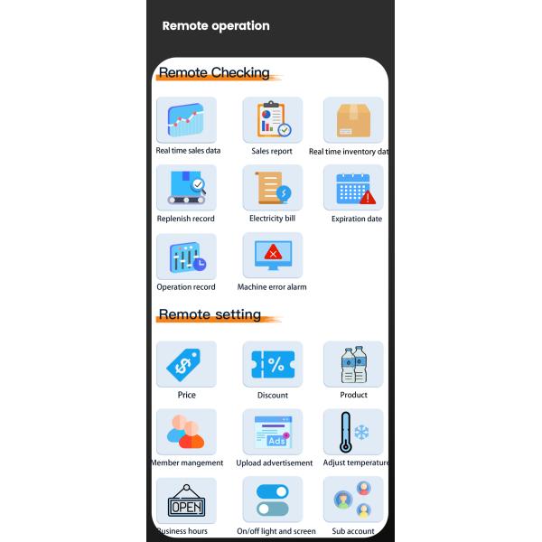 Ice Cream Vending Machine W66*D68*H198cm Simple and User-Friendly Interface