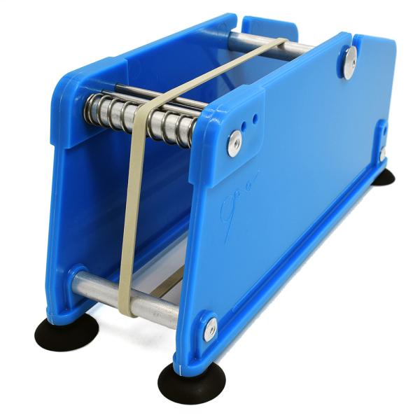 Small roller label dispenser label stripping holder for small business