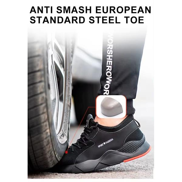 2024 мода лето проницаемые стальные пальцы ног случайные ботинки для труда промышленной безопасности легкого веса обувь для мужчин