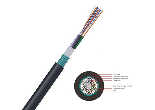 Outdoor Fiber Optic Cable Anti Rodent Steel Tape Aromred Moisture Resistant