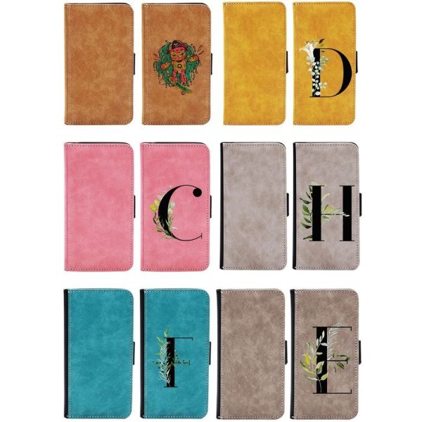 Iphone colored Leather Sublimation Flip Phone Case Custom Cell Phone Case