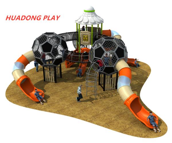 Sports Series Outdoor Playground Slides , Backyard Plastic Outdoor Slide Set