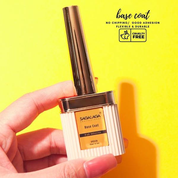 La base et la couche supérieure du gel UV du constructeur de caoutchouc Gel de vernis à ongles en bouteille de 15 ml Gel clair UV Soak Off Base Coat Créez votre propre