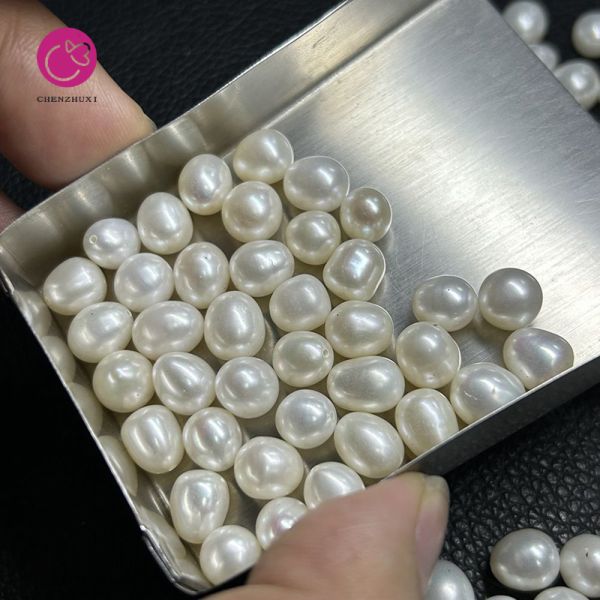 High Luster Loose Baroque Pearls White Freshwater Pearl Natural Real Beads From China
