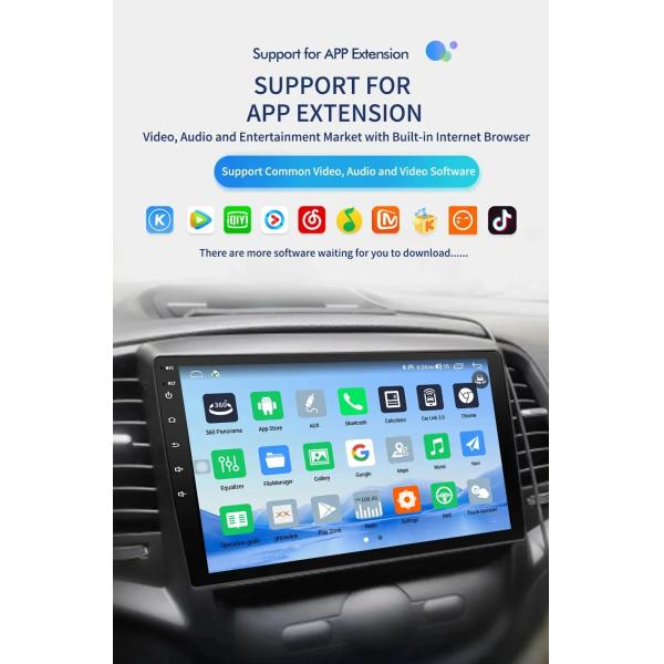 Главное устройство универсального автомобильного радио с операционной системой Android 11.0 и встроенным Android Auto