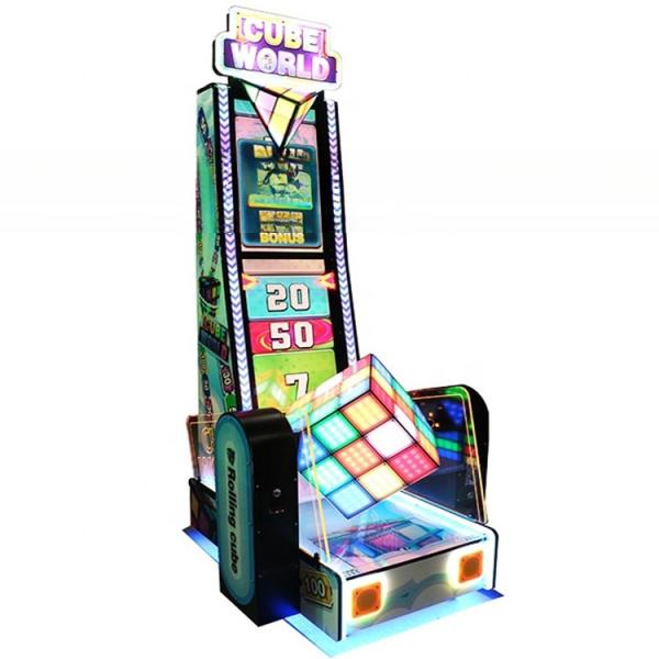 Entertainment game park indoor single player ticket redemption magic cube world rolling game machine for sale