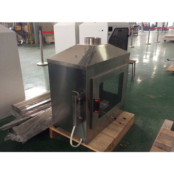 ISO 11925 Single Flame Source Tester with Vertical or 45-degree Ignition and Stainless Steel Chamber for Building Material Testing