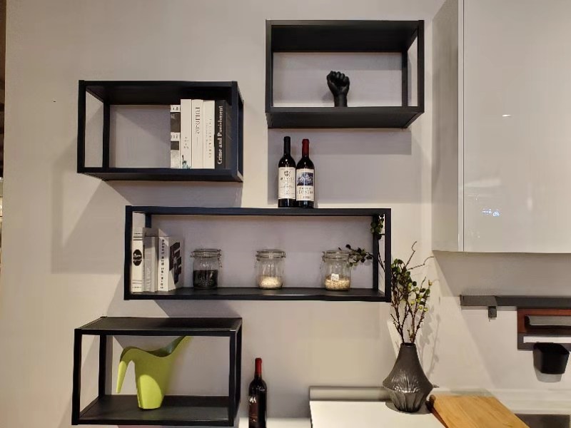 Metal Storage Hanging Aluminum Wall Racks Hanging Wall Mount Shelf for Decorative