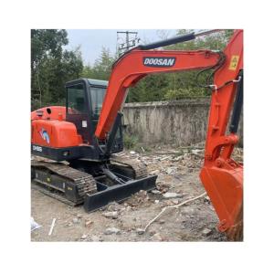 mini machine de creusement à rampe utilisée doosan dx55/seconde excavateur à