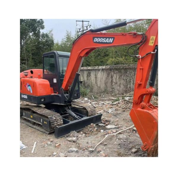 de haute qualité en stock utilisée doosan dx55/seconde main rampant mini