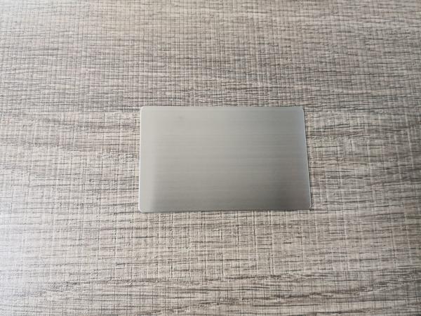 De aço inoxidável do cartão do metal RFID de NFC N-tage213 escovado para a entrada