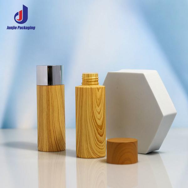Bouteille en plastique personnalisée pour soins de la peau 100 ml 120 ml PET pompe de lotion Bouteille pour emballage cosmétique de soins de la peau