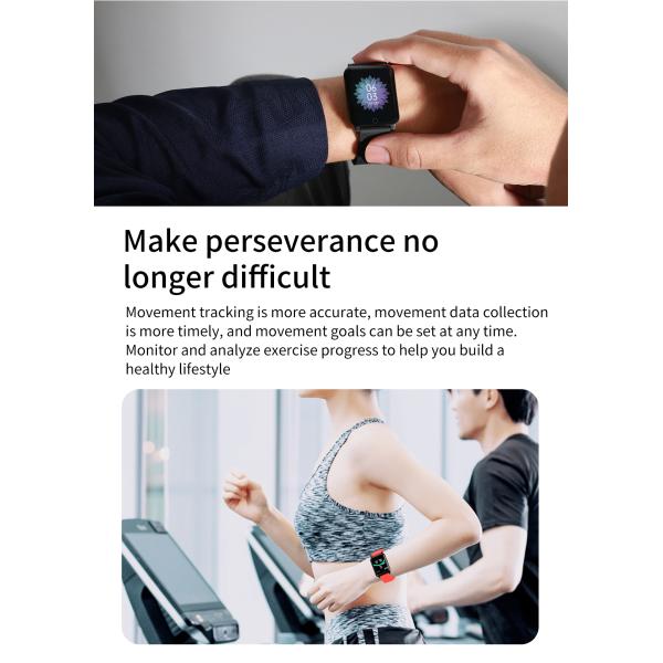 Magnetic Metal Watch Band F52 Accurate Temperature Measurement Smartwatch