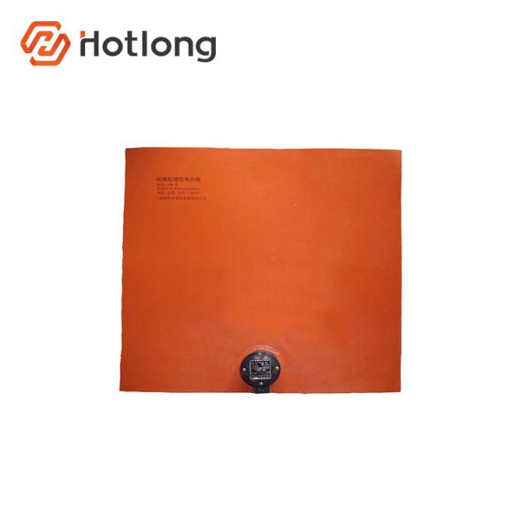 Orange Drum Silicone Rubber Heating Pad For Oil / Water Heating