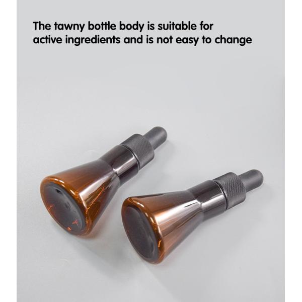 esencia de Skincare de la botella del dropper del ANIMAL DOMÉSTICO de 20ml Brown/botella de empaquetado cosmética del suero