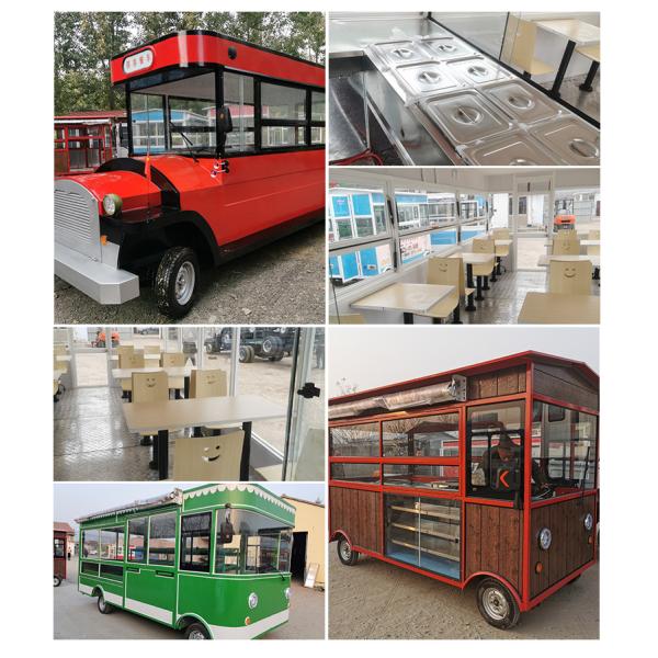 Remorque de vente mobile de fruits et légumes de camion de nourriture mobile de salle à manger de petit déjeuner