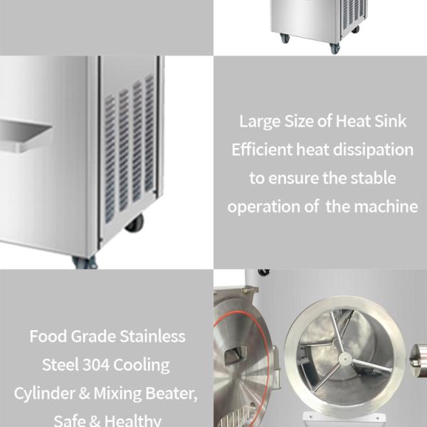 Commercial Batch Frozen Vertical Ice Cream Machine Frozen Catering Event Ice Cream Machine for Sale Brazilian Acai Freezer