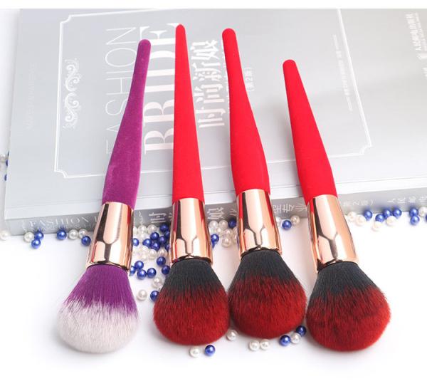 Natural Goat Pony Hair Professional Makeup Brushes Light Weight Easy To Storing