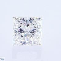 Corte de princesa solta como crescido CVD laboratório crescido sintético diamante cor grau G-D