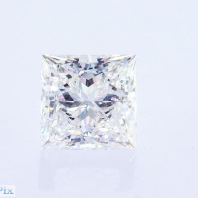 Coupe de la princesse en vrac comme cultivé CVD Laboratoire cultivé synthétique Diamant de couleur de qualité G-D