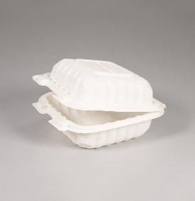 500ml 17oz Disposable Corn Starch Tableware Biodegradable CPLA Lunchbox