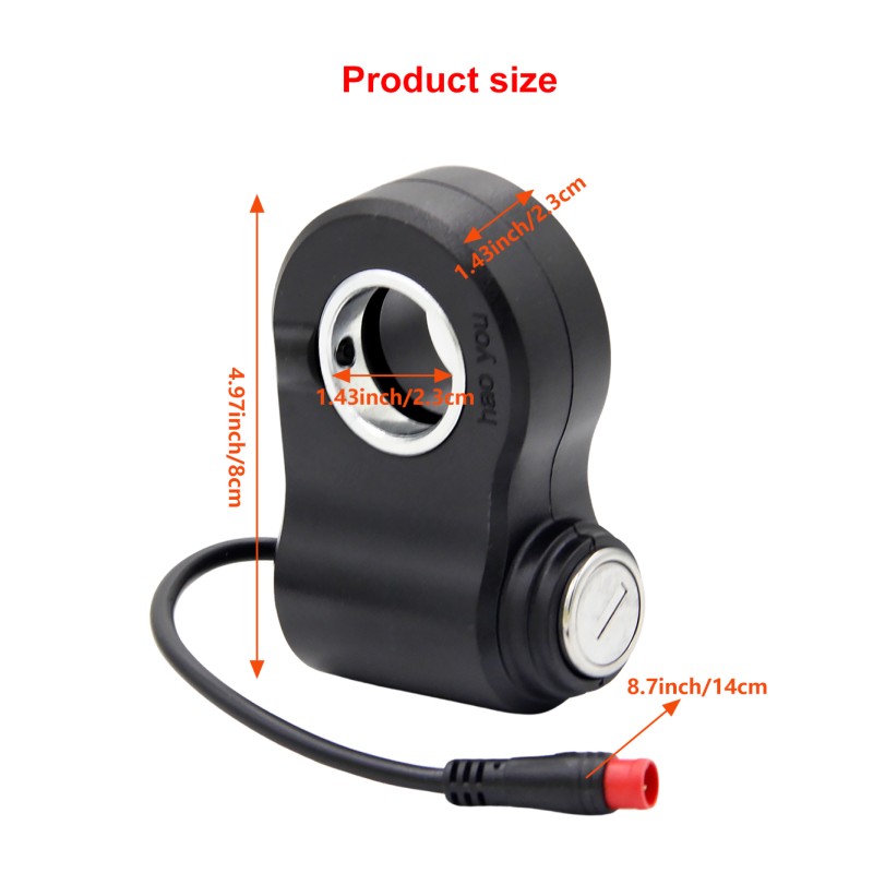 ABS Material 36V Voltage Water Resistant 2Pin Ignition Lock for Electric Scooter Parts Replacement
