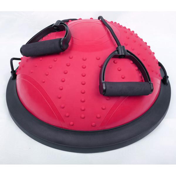 Gym fitness Strong Stability PVC Exercise half Stability Half Pilates 46cm diameter Yoga Ball with pump
