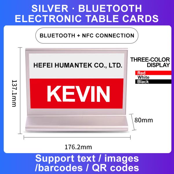 Smart Dual-Screen E-paper Electronic Table Sign