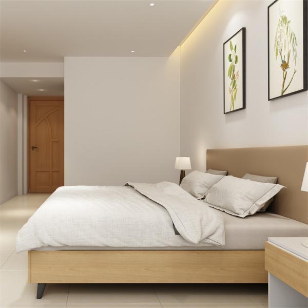 Cama de apartamento para estudantes com secretária para móveis de apartamento