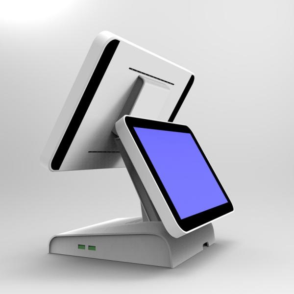 Angle Adjustable Touchscreen POS Terminal Two Screens Windows / Andriod Version DC 12V